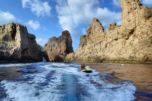 Jet Ski Excursion from San Antoni de Portmany to Cala D’Albarca, Ibiza