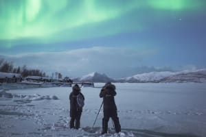 Excursión para ver la aurora boreal en Abisko con cena incluida, desde Kiruna