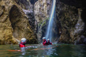 Canyoning tour in the Strubklamm gorge