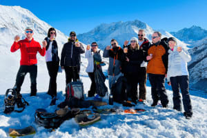 Découverte raquettes près de La Grave dans les Écrins avec pause déjeuner