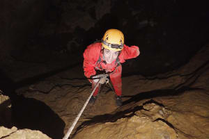 Caving in the Port de l'Hers Chasm in Ariège