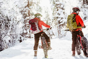 E-Fat Bike- und Schneeschuhwanderung von Pyhä-Luosto