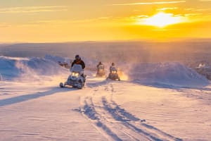 Excursion en motoneige en Laponie finlandaise au départ de Rovaniemi