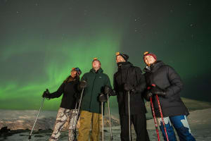 Evening Snowshoeing Excursion on Fjellheisen from Tromsø
