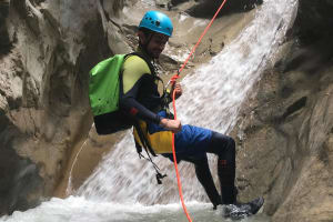 Canyon La Clue de Saint Auban down the Estéron river, France
