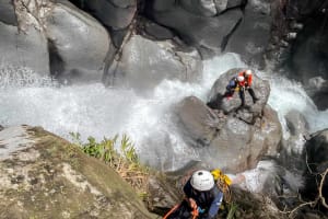Canyoning in Vauchelet near the Soufrière