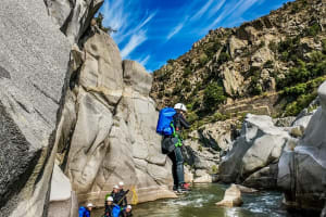Canyoning in the Guillera Gorges in the Pyrénées-Orientales