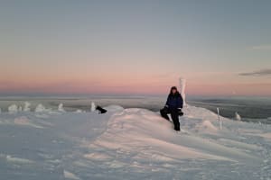 Excursion en raquettes à neige en Laponie finlandaise au départ d'Ylläsjärvi