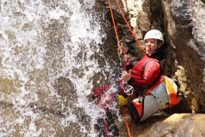 Canyoning in Rosengartenschlucht Gorge near Imst
