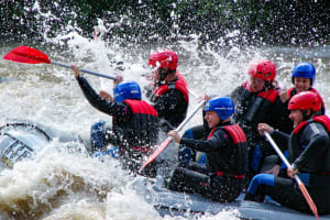 Rafting on the Saalach River from Schneizlreuth, near Salzburg