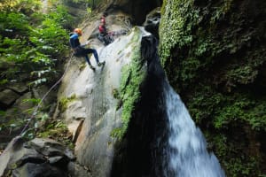 Canyoning at Salto do Cabrito, São Miguel, Azores