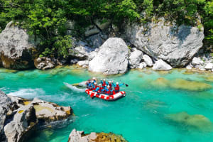 Whitewater Rafting on the Soča river in Bovec