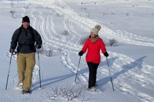 Guided Snowshoeing Excursion in Tromsø