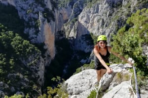 Trou du Renard Via Cordata in La Palud-sur-Verdon, Gorges du Verdon