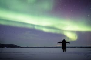 Nordlichterjagd von Ivalo aus