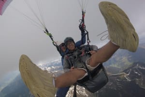 Tandem-Gleitschirmflug in Zell am See von der Schmittenhöhe (2000m)