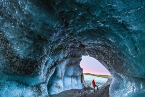 Excursión a la Cueva de Hielo Azul y Senderismo glaciar por el glaciar Vatnajökull desde Skaftafell