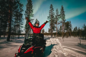 Excursion en motoneige pour les aurores boréales depuis Rovaniemi
