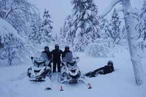 Motorschlittentour nach Saariselkä von Ivalo aus
