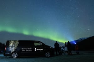 Northern Lights Minibus Chase from Bodø