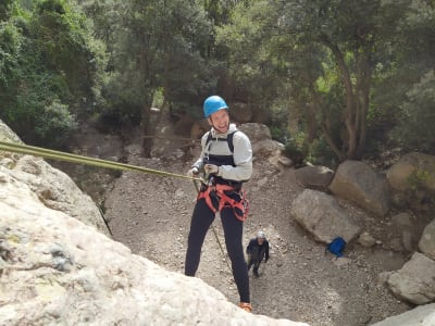 Barranquismo en Montserrat, cerca de Barcelona