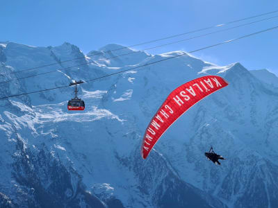 Baptême de parapente au-dessus de Chamonix depuis Planpraz