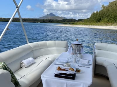 Privater Ausflug mit dem Pontonboot auf der Lagune der Ile aux Cerfs, Mauritius