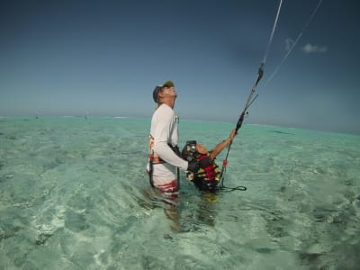 Cours de kitesurf à Bora Bora, Polynésie française