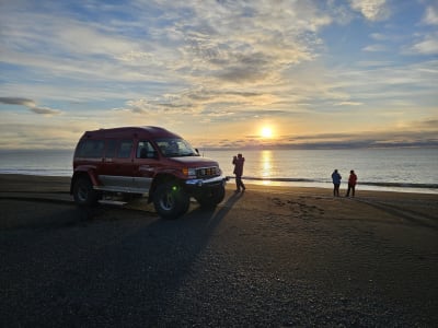 Excursion en jeep sur la plage noire à Suðurfjörur près de Jökulsárlón