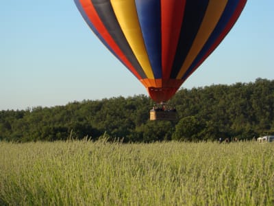 Hot air balloon flight in Vezelay