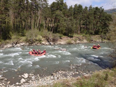 Rafting auf dem Fluss Drac im Champsaur-Tal