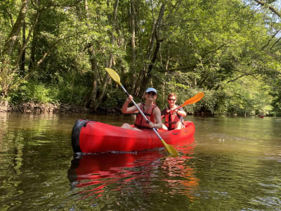 Kanuverleih auf dem Fluss Cure ab Saint-Père, Morvan