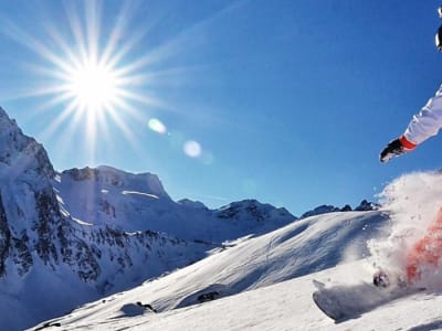 Curso privado de snowboard en Les Arcs 1950, Paradiski