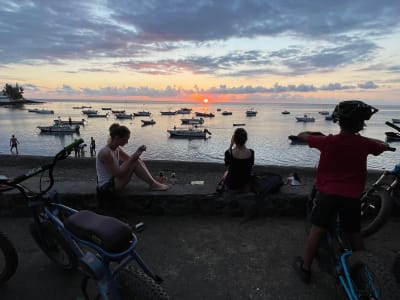 Mountain biking in L'Etang-Salé, Reunion Island