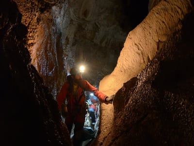 Caving in Antro del Corchia, near Lucca