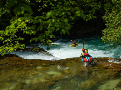 Packrafting Fluss Mreznica - Oberer Abschnitt