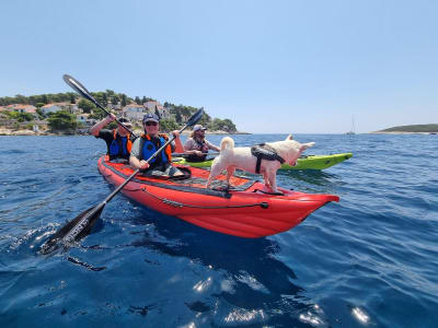 Sea kayaking exursion to Paklinski Islands starting from Hvar