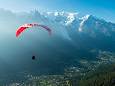 Baptême de parapente au-dessus de Chamonix depuis Planpraz