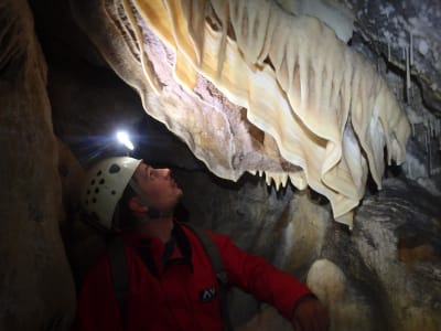 Caving in Corbère-les-Cabanes in the Pyrénées-Orientales