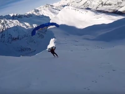 Speedriding Discovery Flight in Serre Chevalier