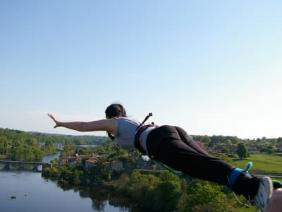 Bungee Jumping from Le Blanc Viaduct (38 meters), near Tours and Poitiers