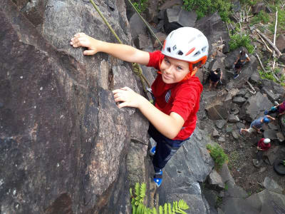 Descubrimiento de la escalada de acantilados en Shawinigan, Mauricie