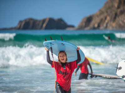 Cours de surf à Lagos, Portugal