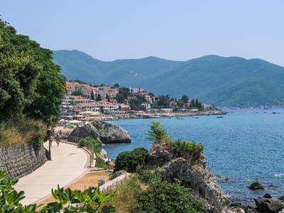 Private Bootsfahrt nach Herceg Novi und zur Insel Mamula in der Bucht von Kotor