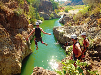 Excursion de canyoning dans la rivière Guadalmina, près de Marbella