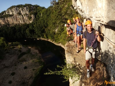 Via cordata des Jardin d'Endieu oberhalb des Chassezac in der Ardèche