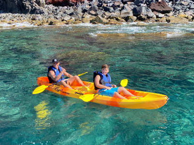 excursión en kayak y snorkel en la Reserva Natural de Ponta de São Lourenço, Madeira