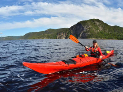 Seekajak-Ausflug in den Saguenay-Fjord bei Tadoussac