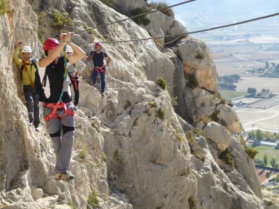 Via ferrata Fuente Godalla à Enguera, près de Valencia