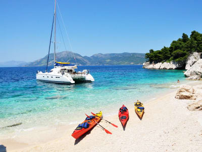 4 días en catamarán por las islas dálmatas cerca de Dubrovnik